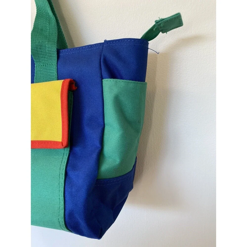 RARE Vintage 90s Little Tikes Diaper Bag Bottle Holder Color Block Bottle Holder